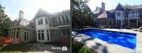 Before & After Picture of a Fiberglass Pool in Lake Forest, IL
